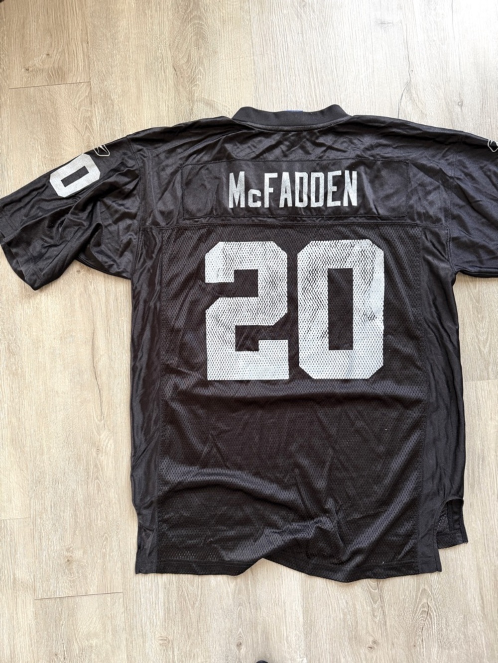 Las Vegas Raiders Reebok Jersey Large Black NFL Football McFadden, Darren #20